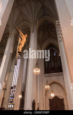 Beaux intérieurs d'église de Munich Banque D'Images