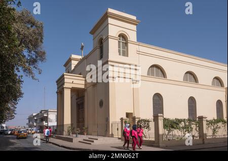 Sénégal, Saint Louis, classé au patrimoine mondial de l'UNESCO, cathédrale Banque D'Images