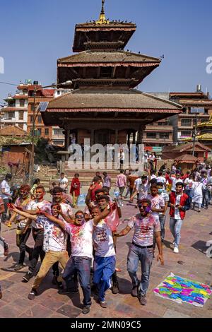 Népal, Katmandou, festival Holi Banque D'Images