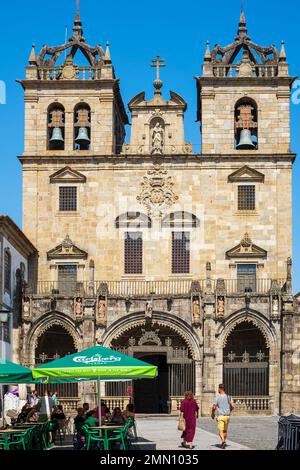 Portugal, région du Nord, Braga, Cathédrale de Braga ou Sé de Braga (fin du 11th siècle), la plus ancienne cathédrale du pays Banque D'Images