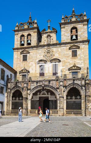 Portugal, région du Nord, Braga, Cathédrale de Braga ou Sé de Braga (fin du 11th siècle), la plus ancienne cathédrale du pays Banque D'Images