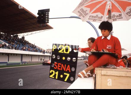 Grand Prix portugais 1985 à Estoril 21/2/1985 Banque D'Images