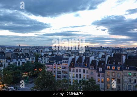 France, Paris, vue panoramique de Paris depuis le Centre Pompidou. Photo © Fabio Mazzarella/Sintesi/Alamy stock photo Banque D'Images