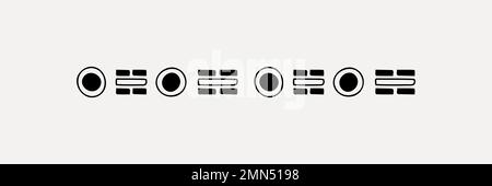 Pinceau Illustrator, motif géométrique ethnique, jeu d'accessoires vectoriels Illustration de Vecteur