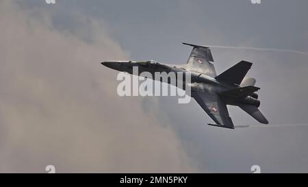 Swiss F-18 sur RIAT2022 Banque D'Images