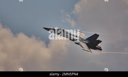 Swiss F-18 sur RIAT2022 Banque D'Images