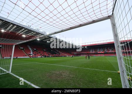 Sheffield, Royaume-Uni. 22nd janvier 2023. Sheffield, Angleterre, 22 janvier 2023 le filet de but de Bramall Lane (Daniel Murfin/SPP) crédit: SPP photo de presse sportive. /Alamy Live News Banque D'Images