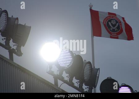 Sheffield, Royaume-Uni. 22nd janvier 2023. Sheffield, Angleterre, 22 janvier 2023 les projecteurs de la voie Bramall (Daniel Murfin/SPP) crédit: SPP photo de presse sportive. /Alamy Live News Banque D'Images