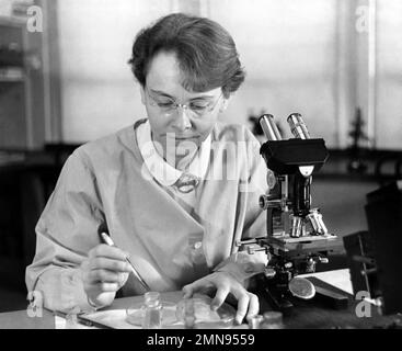 Barbara McClintock. Portrait du scientifique américain, Barbara McClintock (1902-1992), 1947 Banque D'Images