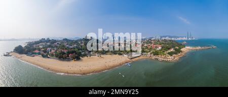 Vous aurez une vue panoramique de xiamen entier Banque D'Images