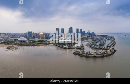 Vous aurez une vue panoramique de xiamen entier Banque D'Images