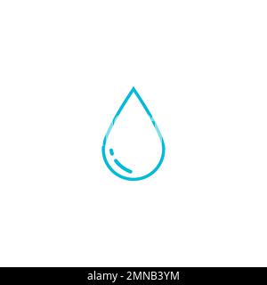 motif d'illustration vectoriel du logo water drop Banque D'Images