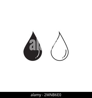 Goutte d'eau Modèle Logo vector illustration design Banque D'Images