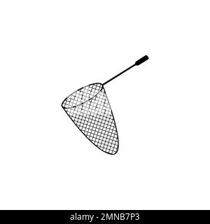 Symbole d'illustration d'icône de vecteur de filet de poisson pour le Web et le design Banque D'Images