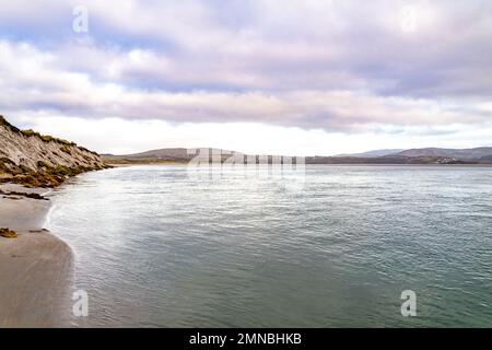 Plage de Dooey par Lettermaceward dans le comté de Donegal - Irlande. Banque D'Images