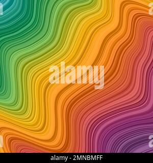 Arrière-plan des ondes abstraites. Arrière-plan tendance dans les couleurs spectrales. EPS10 vecteur. Illustration de Vecteur