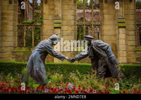 Mémorial de guerre Église Saint-Luc l'église bombardée Liverpool, Royaume-Uni Banque D'Images