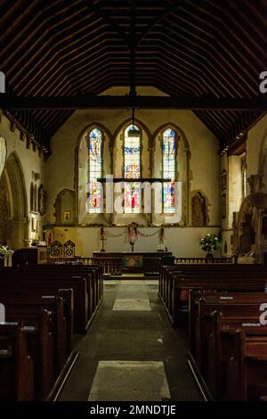 Minster Abbey, Minster on Sea, Kent, Angleterre Banque D'Images