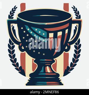 Prix Le gagnant du trophée de football américain Illustration de Vecteur