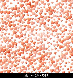 Fond abstrait de Saint-Valentin avec des coeurs. Coeurs polygonaux rouge orange dans le style diamant. Fond poly faible. Illustration vectorielle puissante. Illustration de Vecteur