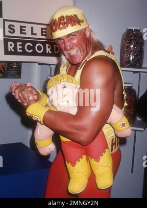 **PHOTO DE FICHIER** Hulk Hogan ne semble pas pouvoir sentir le corps inférieur après la chirurgie du dos. Hulk Hogan 1995 John Barrett/PHOTOLINK/MediaPunch Banque D'Images