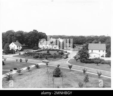 Hôpital naval St. Albans, long Island, New York. Quartiers du commandant, chef de la direction et chef de la médecine ca. 1958 Banque D'Images