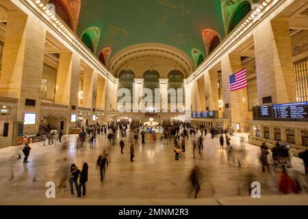 Photo de Tim Cuff. Du 9 décembre 2022 au 10 janvier 2023.Grand Central Station Banque D'Images