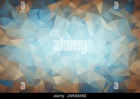 Arrière-plan géométrique bleu et orange Banque D'Images