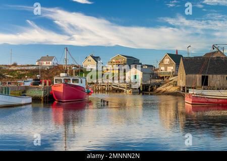 Le port de Peggy's Cove, Nouvelle-Écosse, Canada. Banque D'Images