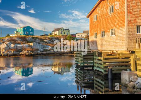 Le port de Peggy's Cove, Nouvelle-Écosse, Canada. Banque D'Images