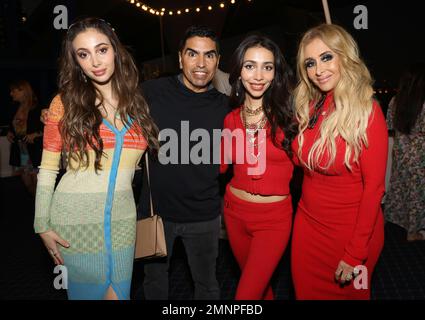 Miami, États-Unis d'Amérique. 30th janvier 2023. MIAMI, FL-JAN 30: Alison Solis, Piolín Sotelo, Marla Solis et Cristian Solis sont vus lors de la conférence de presse de Marco Antonio Solis “El Buki” World Tour 2023 sur 30 janvier 2023 à Miami, Floride. (Photo par Alberto E. Tamargo/Sipa USA) crédit: SIPA USA/Alay Live News Banque D'Images