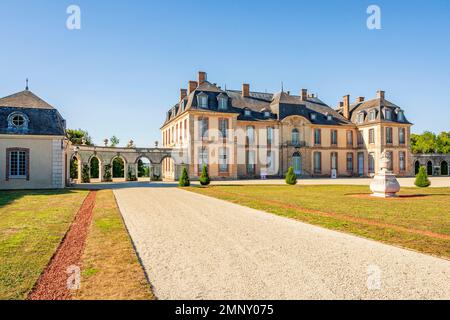 Le château du Château de la Motte-Tilly à la Motte-Tilly dans la vallée de Seine de l'aube, France Banque D'Images