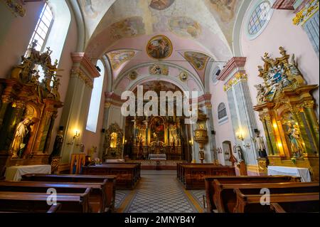 Budapest, Hongrie. Intérieur de l'église de Saint-Michel de l'intérieur de la ville de Budapest Banque D'Images