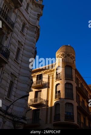 Anciens bâtiments coloniaux français, Afrique du Nord, Oran, Algérie Banque D'Images