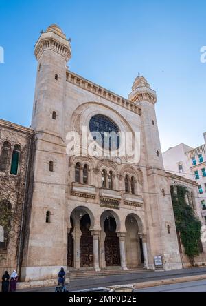 La Grande Synagogue, Afrique du Nord, Oran, Algérie Banque D'Images