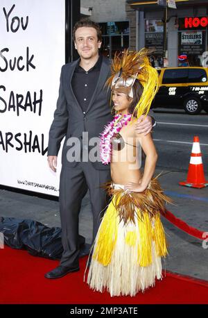 Jason Segel arrive à la première mondiale de « l'oubli de Sarah Marshall » qui s'est tenue au théâtre chinois de Grauman à Hollywood, Californie, États-Unis sur 10 avril 2008. Banque D'Images