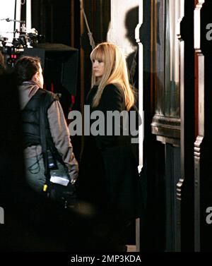 Exclusif !! Kate Hudson et Anne Hathaway photographent une scène pour Bride Wars. Boston, Ma. 4/24/08. Banque D'Images