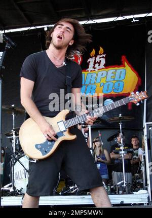 All Time Low se produit au Vans Warped Tour 2009 au Home Depot Center. Los Angeles, Californie. 8/23/09. Banque D'Images