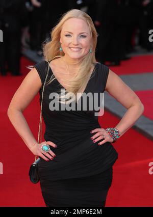 Kerry Ellis aux Olivier Awards 2012 qui se tiennent à l'Opéra Royal de Londres, Royaume-Uni. 15th avril 2012. Banque D'Images