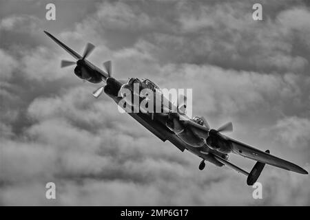 Lancaster, Dakota et Spitfires à RIAT Banque D'Images