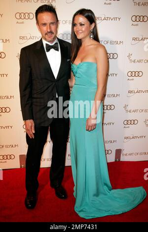 L'acteur David Arquette arrive au Gala du ciel annuel 5th de l'Art of Elysium à la gare historique Union Station, dans le centre-ville de Los Angeles, en Californie. 14th janvier 2012. Banque D'Images