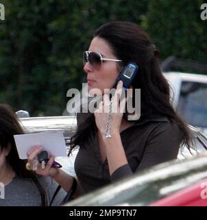 Exclusif !! Angie Harmon shopping sur Melrose Avenue à Los Angeles, CA. 1/25/06 Banque D'Images