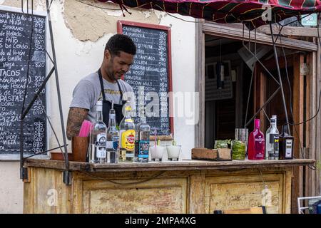 Bar tendre, la vieille Havane, Cuba Banque D'Images