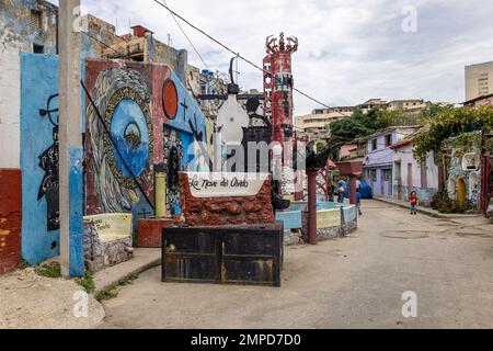 Sculptures, Callejon de Hamel, la Havane, Cuba Banque D'Images