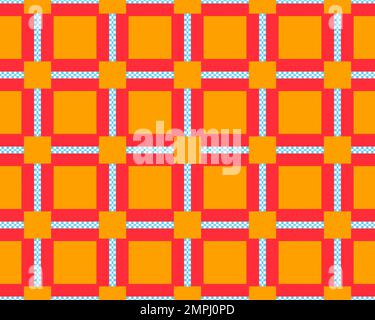 Motif géométrique sans couture ethnique oriental composé de divers éléments traditionnels, d'un arrière-plan et d'un motif abstrait sans couture coloré Banque D'Images