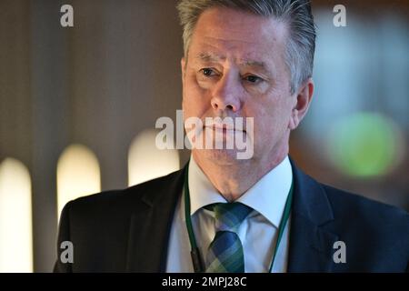 Edinburgh, Écosse, Royaume-Uni, 31 janvier 2023. Keith Brown au Parlement écossais. credit sst/alamy nouvelles en direct Banque D'Images