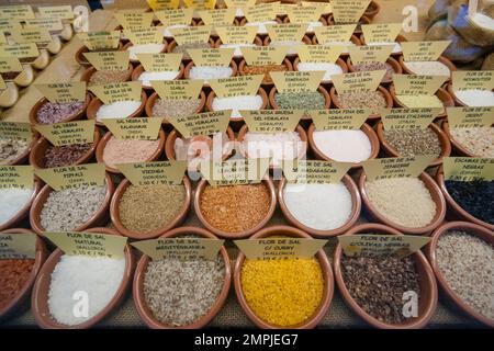 Marché de Santa Catalina, Barrio de Santa Catalina , Palma, Majorque,Islas Baleares, Espagne. Banque D'Images