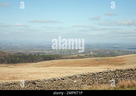 Une vue lointaine de la cage dans le parc de Lyme Cheshire Angleterre Banque D'Images