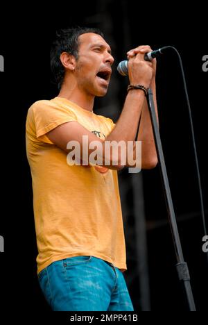 Rick Witter - Shed Seven, V2008, Hylands Park, Chelmsford, Essex, Royaume-Uni - 16 août 2008 Banque D'Images