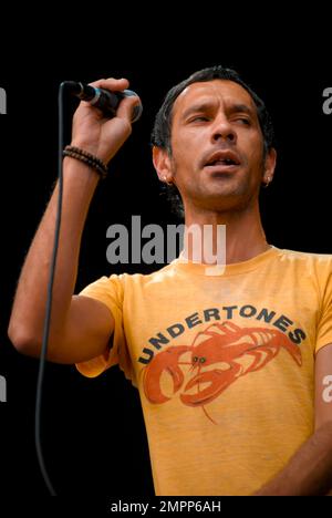 Rick Witter - Shed Seven, V2008, Hylands Park, Chelmsford, Essex, Royaume-Uni - 16 août 2008 Banque D'Images